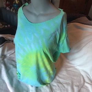 Gildan Tie Dye Open Back Hippie Top